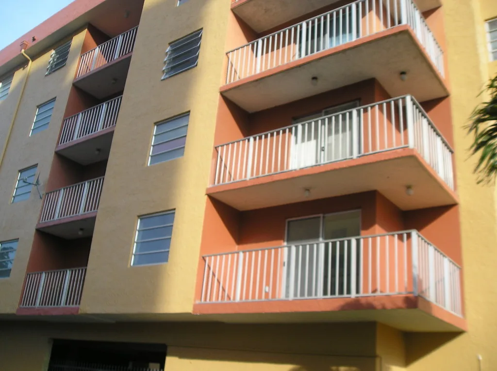 Apartment building after full exterior repaint